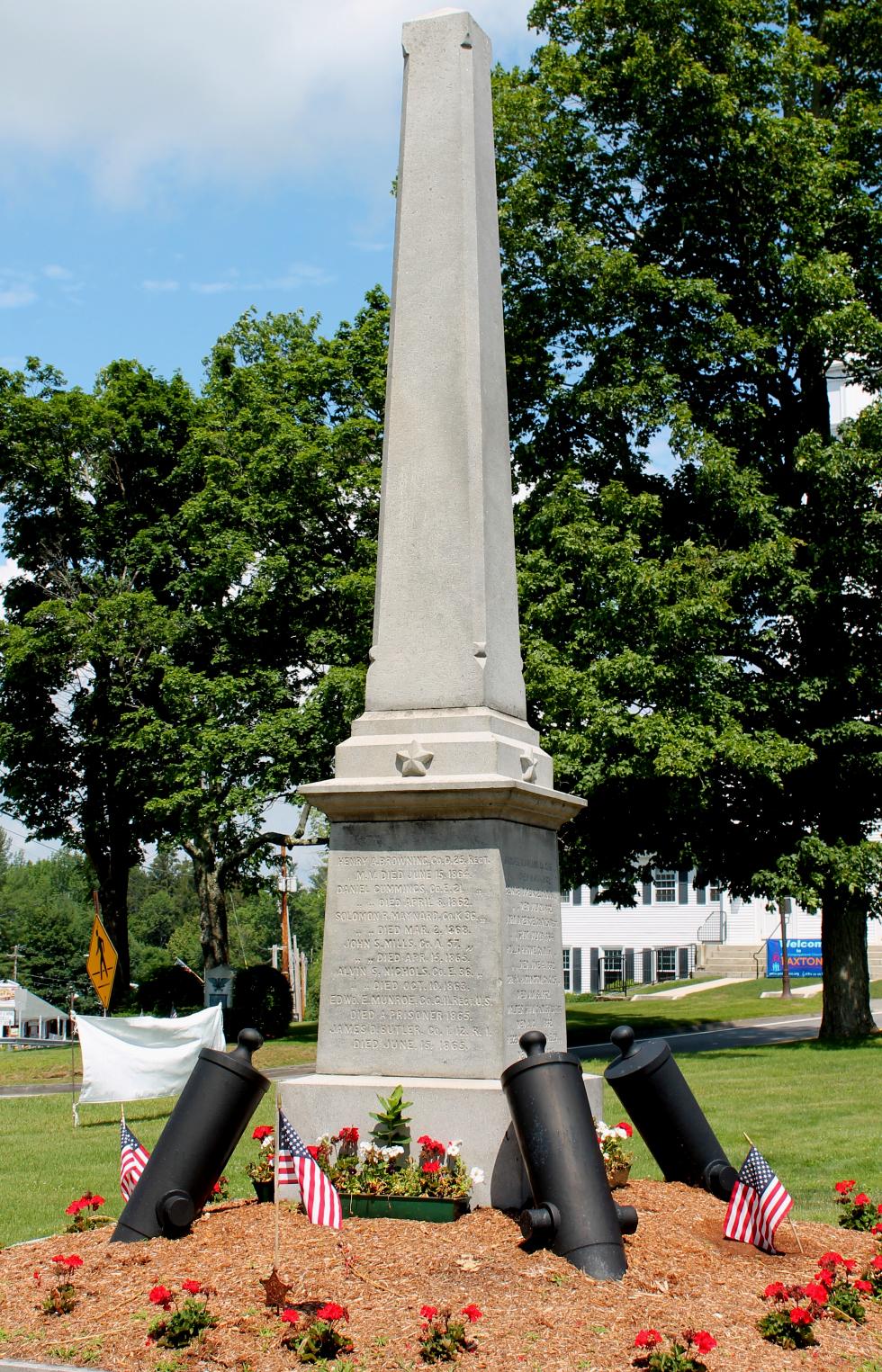 Veterans Memorials in Paxton Mass
